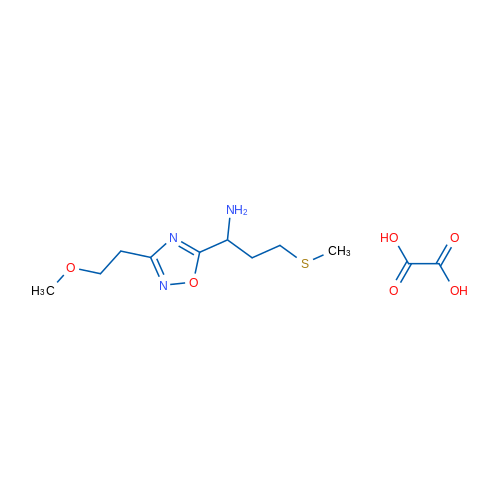 1-(3-(2-methoxyethyl)-1,2,4-oxadiazol-5-yl)-3-(methylthio)propan-1-amine oxalate 5g
