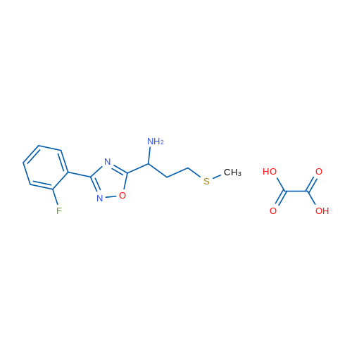1-(3-(2-fluorophenyl)-1,2,4-oxadiazol-5-yl)-3-(methylthio)propan-1-amine oxalate 5g