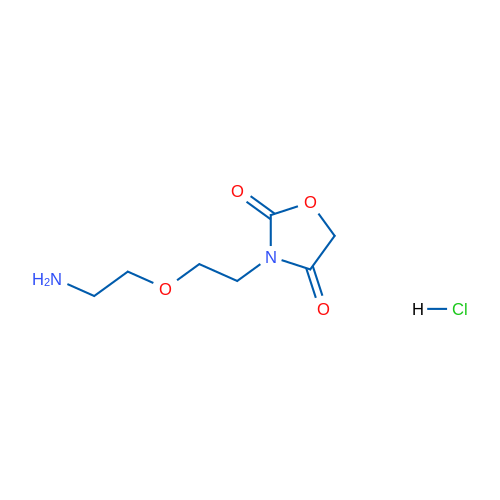3-(2-(2-aminoethoxy)ethyl)oxazolidine-2,4-dione hydrochloride 250mg