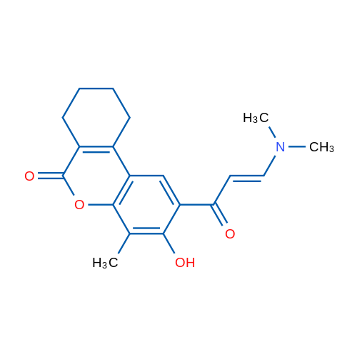 2-[3-(Dimethylamino)prop-2-enoyl]-3-hydroxy-4-methyl-6H,7H,8H,9H,10H-cyclohexa[c]chromen-6-one 1g