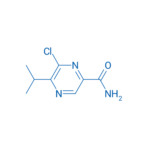 6-Chloro-5-isopropylpyrazine-2-carboxamide 1g