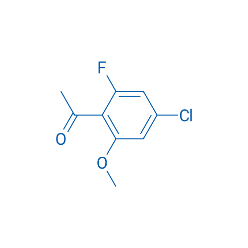 1-(4-Chloro-2-fluoro-6-methoxyphenyl)ethanone 250mg
