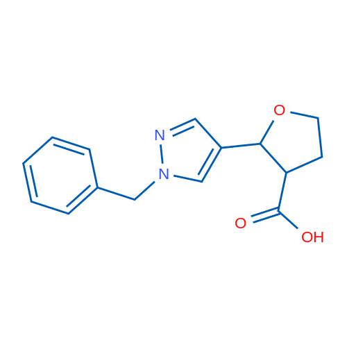 2-(1-Benzyl-1H-pyrazol-4-yl)oxolane-3-carboxylic acid 1g