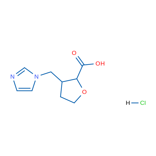 3-[(1H-Imidazol-1-yl)methyl]oxolane-2-carboxylic acid hydrochloride 1g