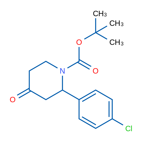 tert-Butyl 2-(4-chlorophenyl)-4-oxopiperidine-1-carboxylate 1g
