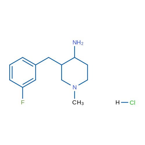 3-(3-Fluorobenzyl)-1-methylpiperidin-4-amine hydrochloride 1g