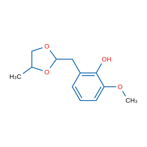 2-Methoxy-6-((4-methyl-1,3-dioxolan-2-yl)methyl)phenol 1g