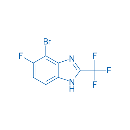 4-Bromo-5-fluoro-2-(trifluoromethyl)-1H-benzimidazole 250mg