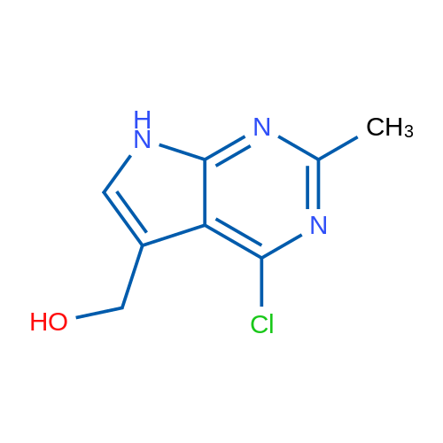 (4-Chloro-2-methyl-7H-pyrrolo[2,3-d]pyrimidin-5-yl)methanol 1g