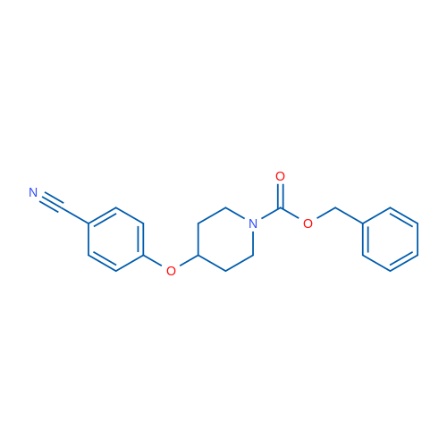 Benzyl 4-(4-cyanophenoxy)piperidine-1-carboxylate 1g