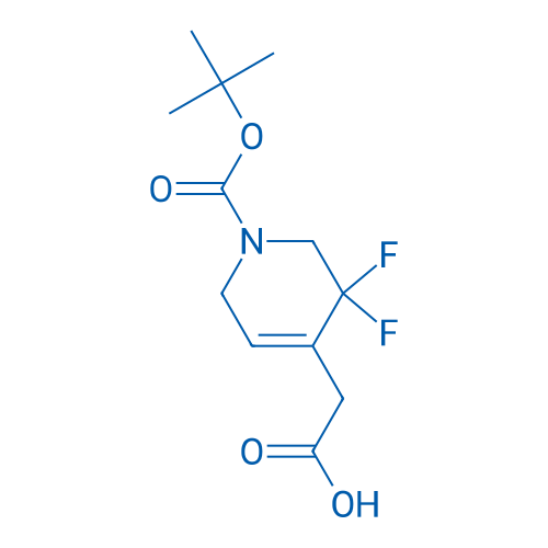 2-(1-(tert-Butoxycarbonyl)-3,3-difluoro-1,2,3,6-tetrahydropyridin-4-yl)acetic acid 250mg