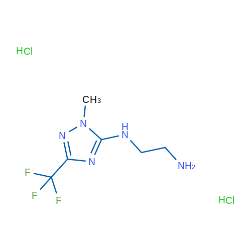 N-[1-MEthyl-3-(trifluoromethyl)-1h-1,2,4-triazol-5-yl]ethane-1,2-diamine dihydrochloride 1g