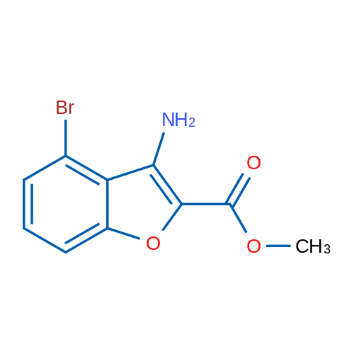 Methyl 3-amino-4-bromobenzofuran-2-carboxylate 1g