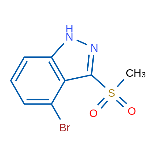 4-Bromo-3-(methylsulfonyl)-1H-indazole 1g