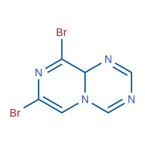 7,9-Dibromo-9aH-pyrazino[1,2-a][1,3,5]triazine 1g