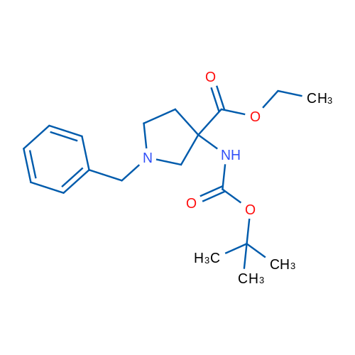 Ethyl 1-benzyl-3-((tert-butoxycarbonyl)amino)pyrrolidine-3-carboxylate 5g