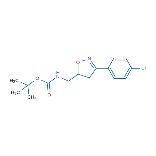 tert-Butyl ((3-(4-chlorophenyl)-4,5-dihydroisoxazol-5-yl)methyl)carbamate 1g