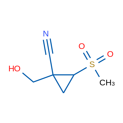 1-(Hydroxymethyl)-2-methanesulfonylcyclopropane-1-carbonitrile 1g