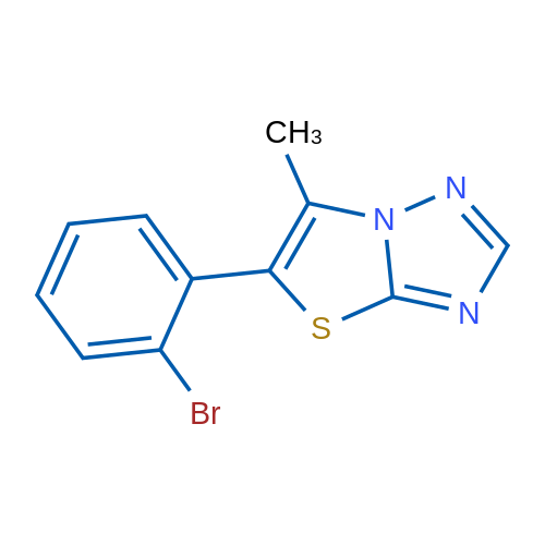 5-(2-Bromophenyl)-6-methylthiazolo[3,2-b][1,2,4]triazole 1g