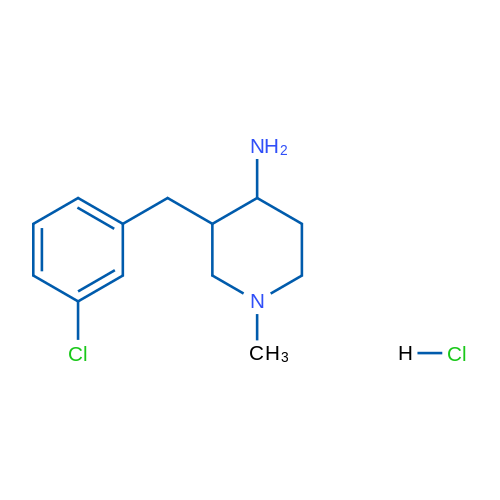 3-(3-Chlorobenzyl)-1-methylpiperidin-4-amine hydrochloride 1g
