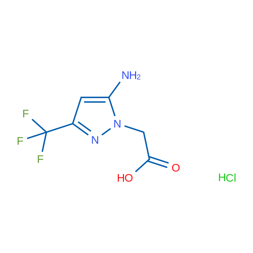 [5-AMino-3-(trifluoromethyl)-1h-pyrazol-1-yl]acetic acid hydrochloride 1g