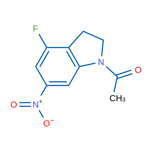 1-(4-Fluoro-6-nitroindolin-1-yl)ethanone 1g