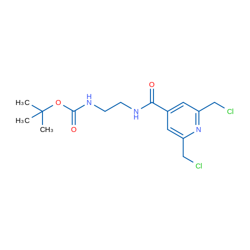 tert-Butyl (2-(2,6-bis(chloromethyl)isonicotinamido)ethyl)carbamate 1g