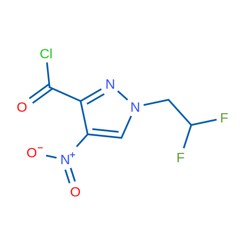 1-(2,2-Difluoroethyl)-4-nitro-1H-pyrazole-3-carbonyl chloride 1g