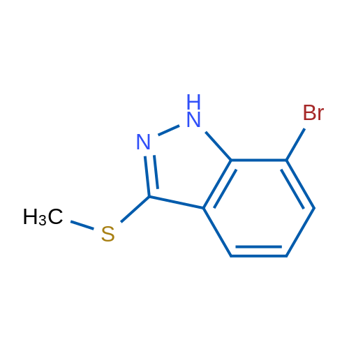 7-Bromo-3-(methylthio)-1H-indazole 1g