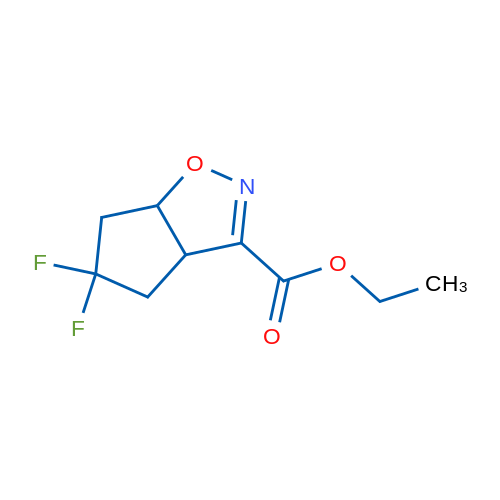 Ethyl 5,5-difluoro-4,5,6,6a-tetrahydro-3aH-cyclopenta[d]isoxazole-3-carboxylate 1g