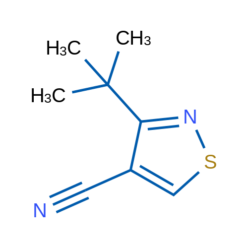 3-(tert-Butyl)isothiazole-4-carbonitrile 1g