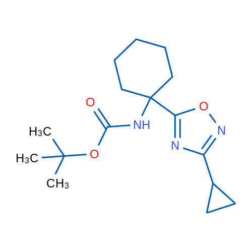 tert-Butyl N-[1-(3-cyclopropyl-1,2,4-oxadiazol-5-yl)cyclohexyl]carbamate 1g