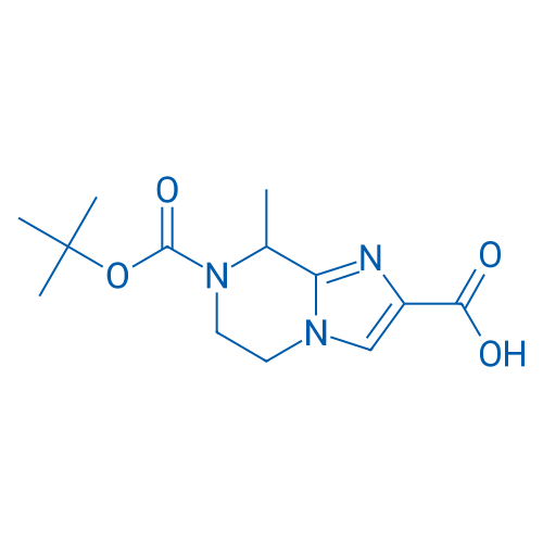 7-(tert-Butoxycarbonyl)-8-methyl-5,6,7,8-tetrahydroimidazo[1,2-a]pyrazine-2-carboxylic acid 250mg
