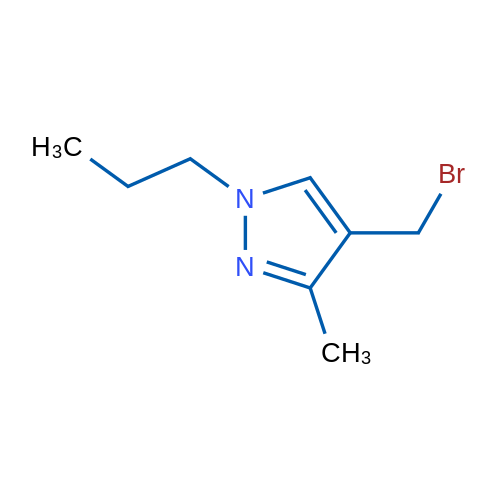 4-(Bromomethyl)-3-methyl-1-propyl-1h-pyrazole 1g