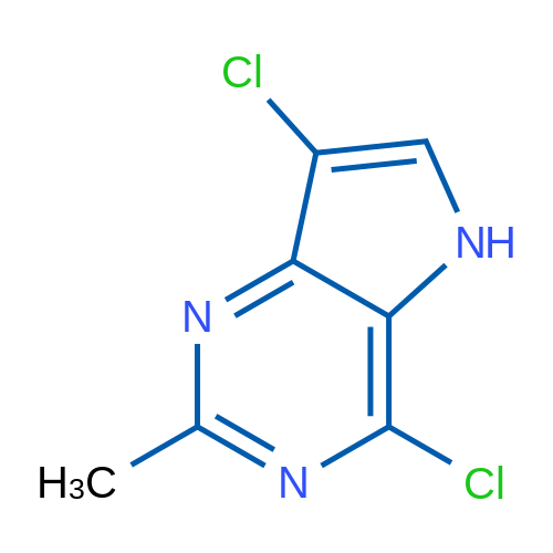 4,7-Dichloro-2-methyl-5H-pyrrolo[3,2-d]pyrimidine 1g
