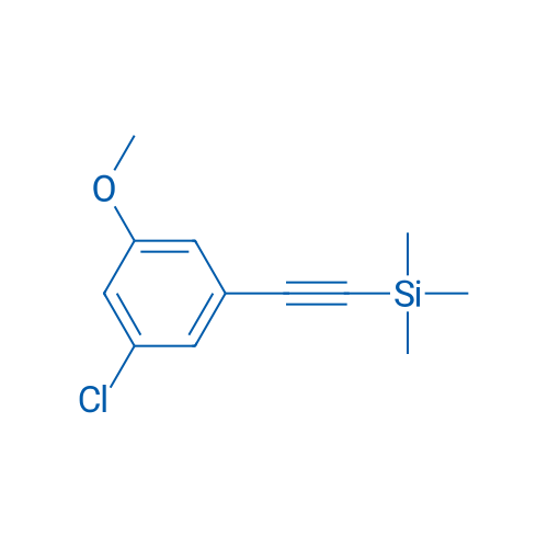 ((3-Chloro-5-methoxyphenyl)ethynyl)trimethylsilane 1g