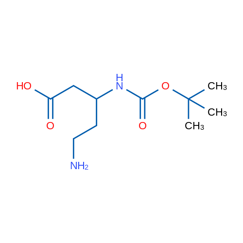5-Amino-3-([(tert-butoxy)carbonyl]amino)pentanoic acid 1g