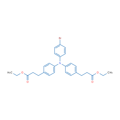Diethyl 3,3'-(((4-bromophenyl)azanediyl)bis(4,1-phenylene))dipropanoate 1g