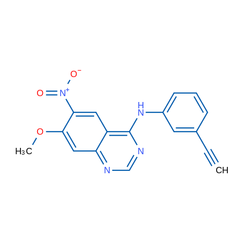 N-(3-Ethynylphenyl)-7-methoxy-6-nitroquinazolin-4-amine 1g