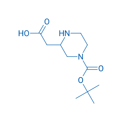 2-(4-(tert-Butoxycarbonyl)piperazin-2-yl)acetic acid 50mg