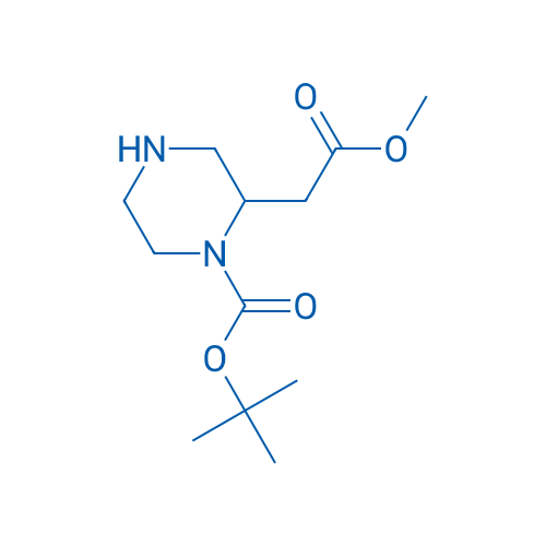 tert-Butyl 2-(2-methoxy-2-oxoethyl)piperazine-1-carboxylate 100mg