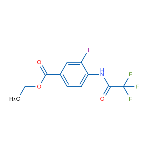 Ethyl 3-iodo-4-(2,2,2-trifluoroacetamido)benzoate 1g