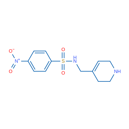 4-Nitro-N-[(1,2,3,6-tetrahydropyridin-4-yl)methyl]benzene-1-sulfonamide 1g
