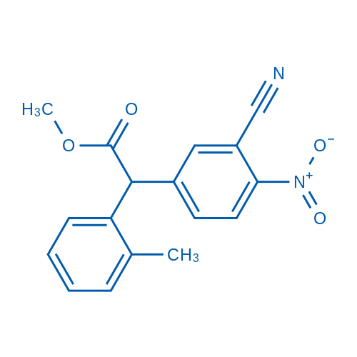Methyl 2-(3-cyano-4-nitrophenyl)-2-(o-tolyl)acetate 100mg