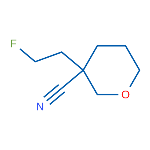 3-(2-Fluoroethyl)oxane-3-carbonitrile 1g