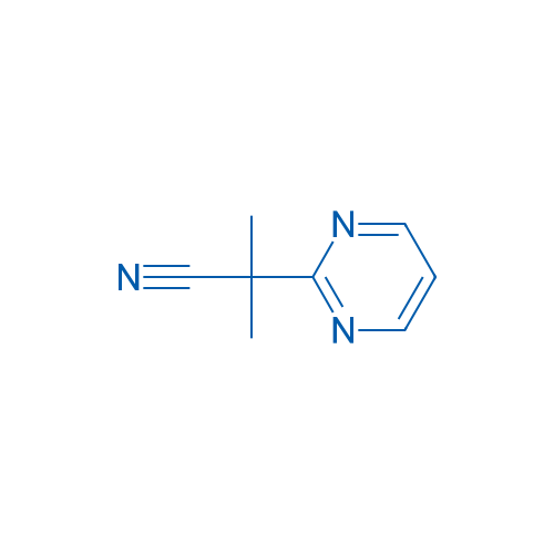 2-Methyl-2-(pyrimidin-2-yl)propanenitrile 250mg
