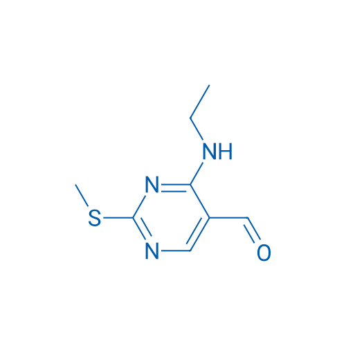 4-(Ethylamino)-2-(methylthio)pyrimidine-5-carbaldehyde 100mg