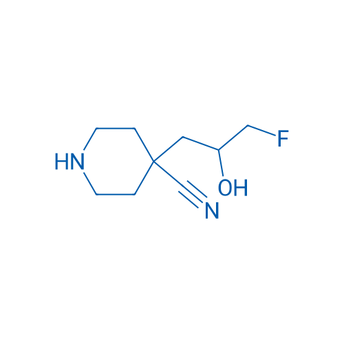 4-(3-Fluoro-2-hydroxypropyl)piperidine-4-carbonitrile 1g