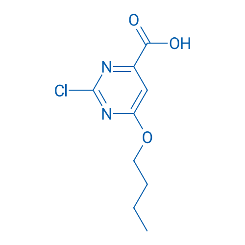 6-Butoxy-2-chloropyrimidine-4-carboxylic acid 250mg