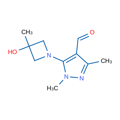 5-(3-Hydroxy-3-methylazetidin-1-yl)-1,3-dimethyl-1H-pyrazole-4-carbaldehyde 1g